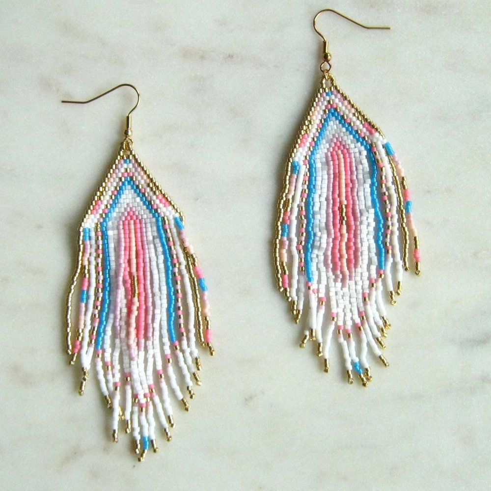 Seed Beaded earrings
